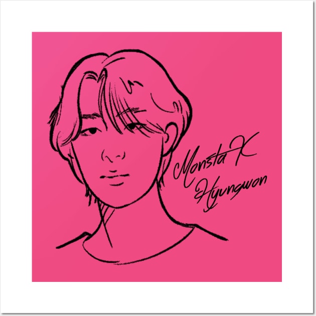 MONSTA X Hyungwon Bias Wall Art by KPOPBADA